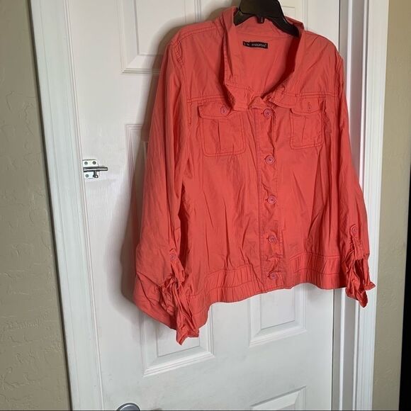 Maurice’s Plus Size 3 (24-26) Coral Jacket Top - Picture 3 of 9
